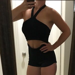 Sexy black romper from Fashion Nova NWT never worn